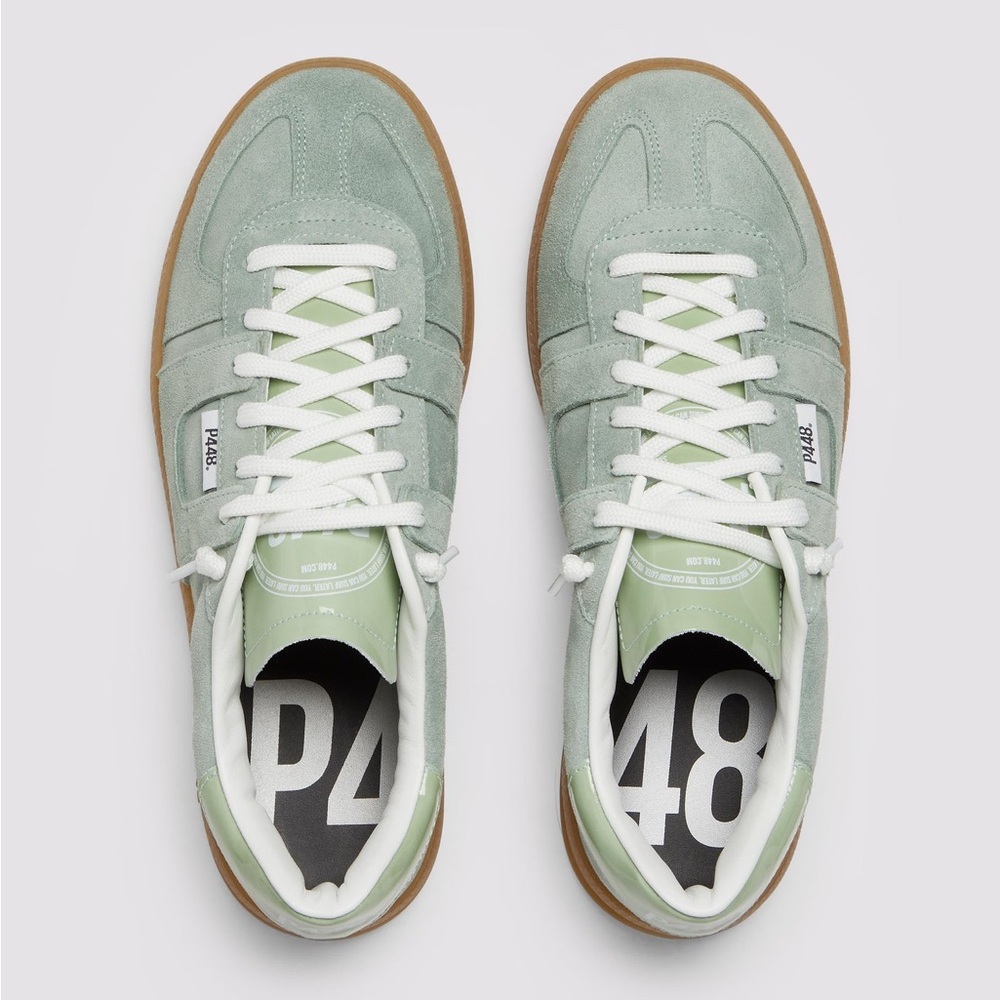 P448 Women's Light Green Sneakers - Picture 4 of 11